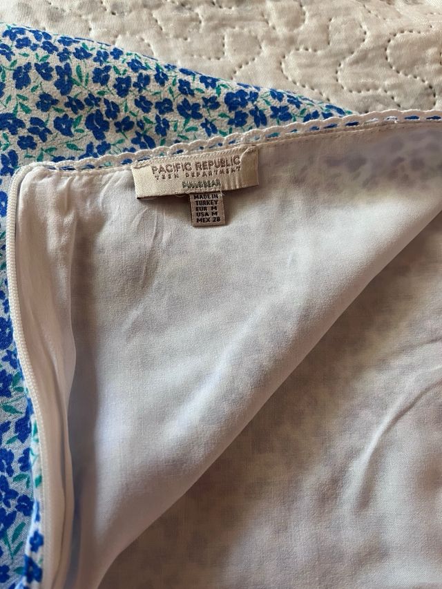 Falda mini de flores