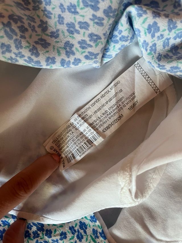 Falda mini de flores