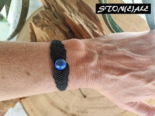 Bracciale in macrame con lapis