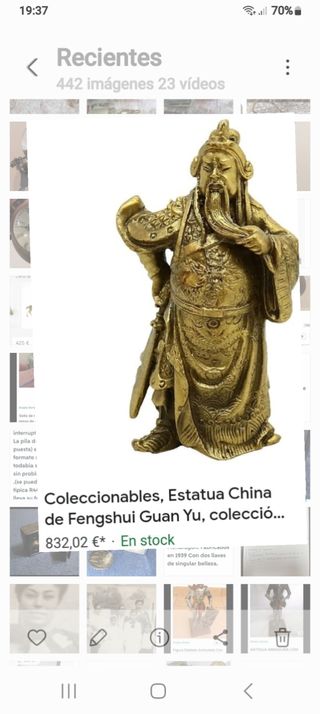 General chino de bronce antiguo siglo 18 OFERTON