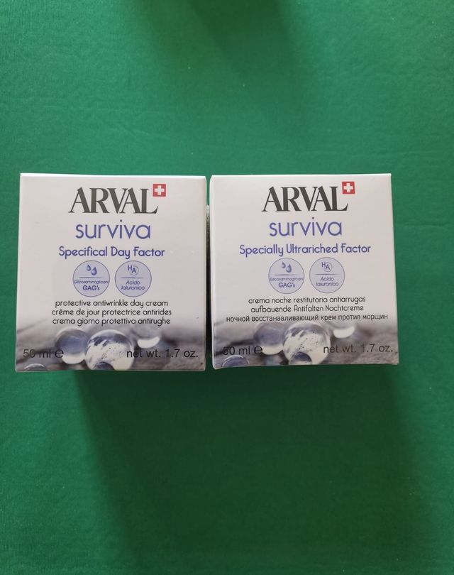 Arval - Coppia di creme notte e giorno antirughe