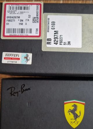 Gafas Ray-Ban Ferrari edición limitada 