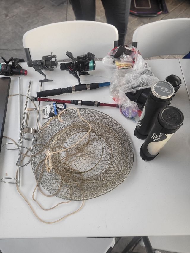 Pack pesca cañas y artículos de pesca