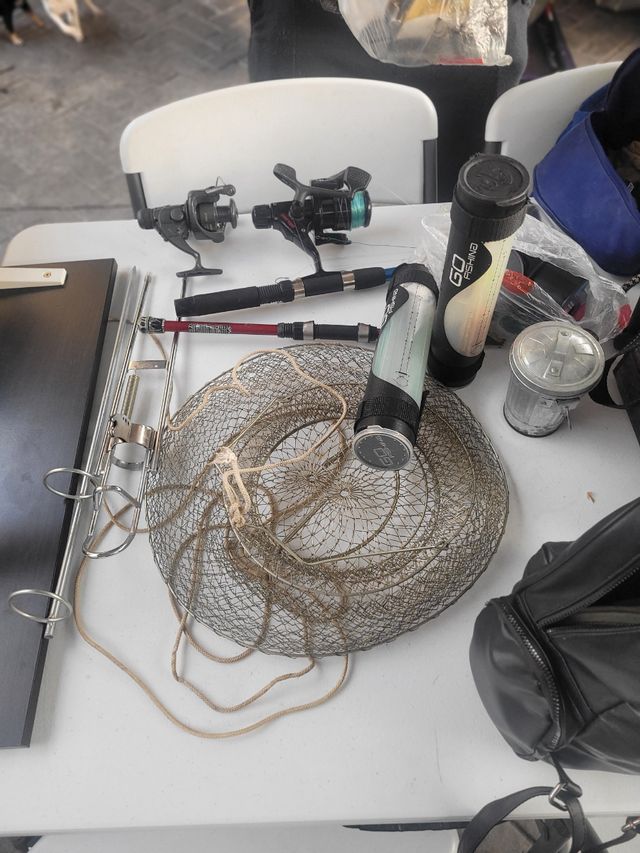 Pack pesca cañas y artículos de pesca