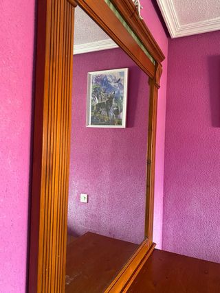 dormitorio matrimonio madera maciza completo