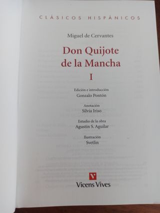 Don Quijote de la Mancha I Vicens Vives