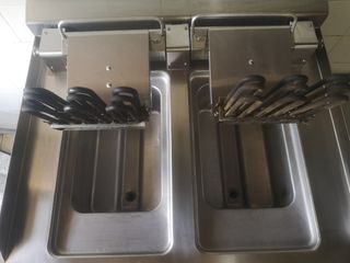 Cocina electrica y freidora eléctrica