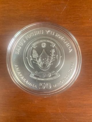 Moneda 1 onza ELEFANTE Ruanda 2009