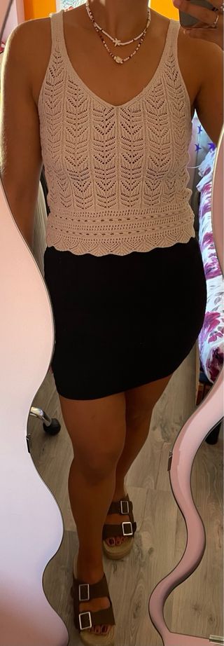 Minifalda tubo negra