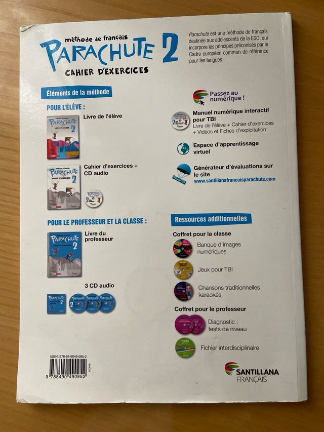 Parachute 2 Cahier d’exercices