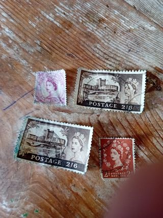 4 sellos antiguos de Inglaterra