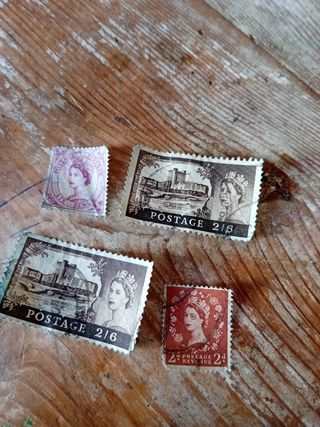 4 sellos antiguos de Inglaterra