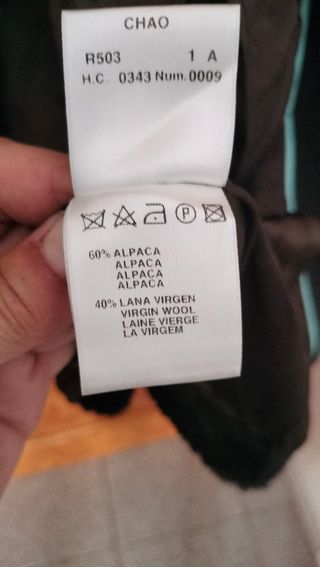 Abrigo de lana y alphaca de LASSERRE 