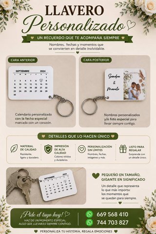Llaveros personalizados