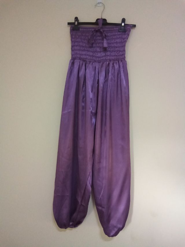 Pantalón raso talla única morado