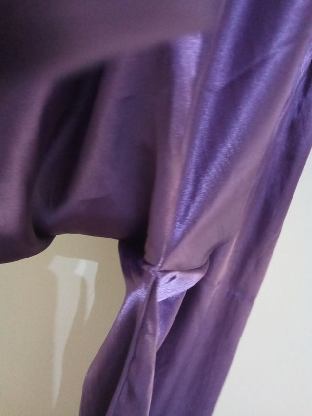 Pantalón raso talla única morado
