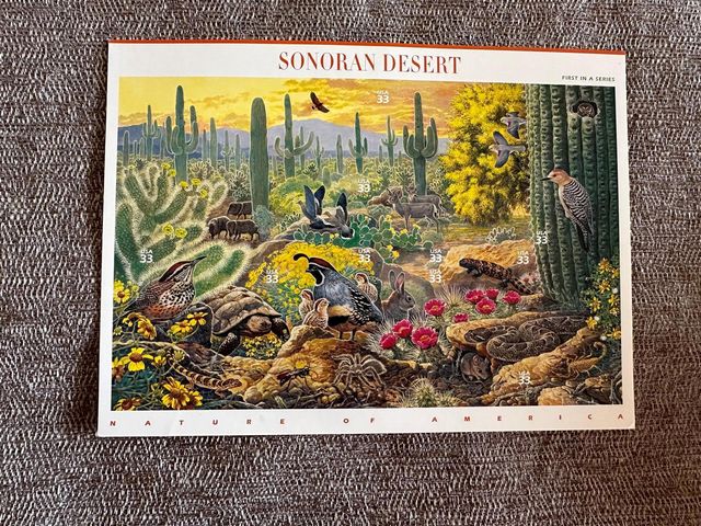 Colección de sellos Estados Unidos Sonoran Desert