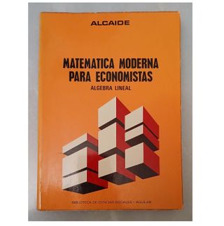 Libro Matemática moderna para economistas