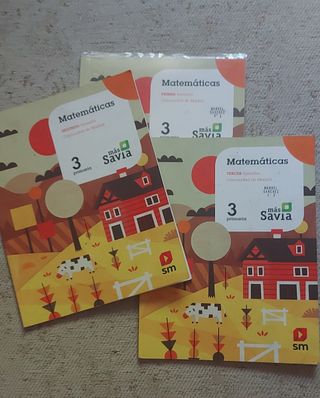 Libros Matemáticas 3° de Primaria.