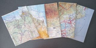Lote cartas de navegación aérea