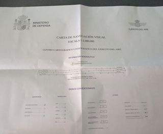 Lote cartas de navegación aérea