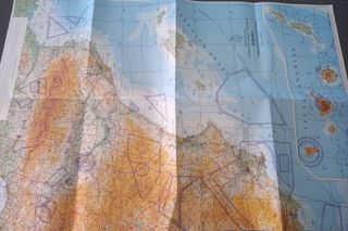 Lote cartas de navegación aérea