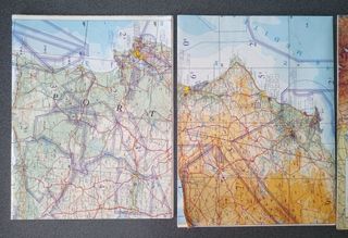 Lote cartas de navegación aérea