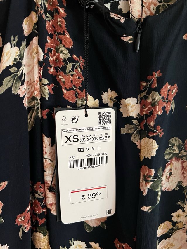 Mono largo de Zara estampado