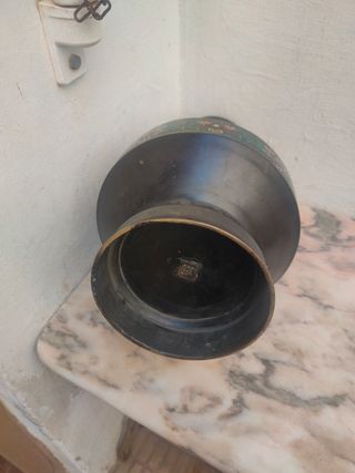 Gran jarrón Cloisone bronce