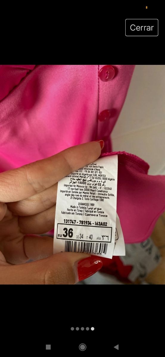 Vestido ceremonia pimkie talla 36