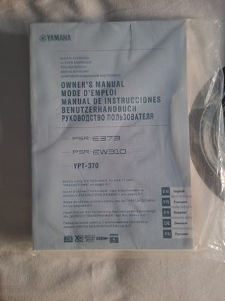 Instrucciones Teclado Yamaha YPT 370