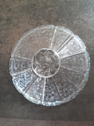 Portacaramelle di cristallo vintage anni 60/70