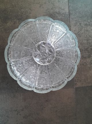 Portacaramelle di cristallo vintage anni 60/70