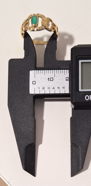 Sortija esmeralda oro 18k