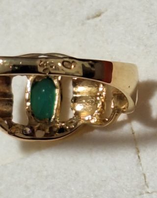 Sortija esmeralda oro 18k