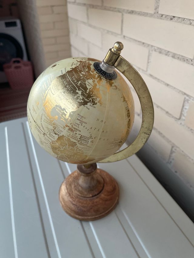 Ornamento globo dourado Maidon Du Monde