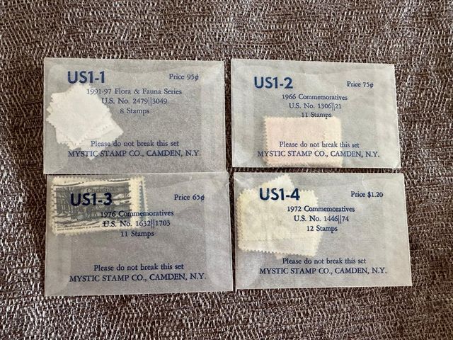 4 colecciones de sellos de Estados Unidos