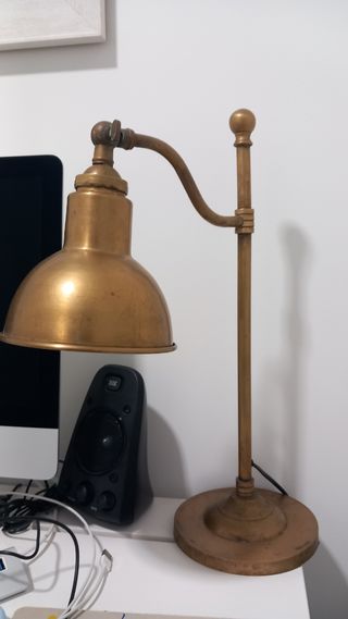 Lampara laton (antigua) de sobremesa