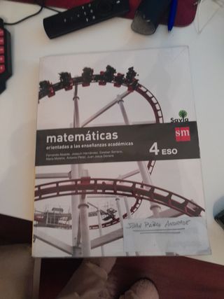 Libro Matemáticas 4 ESO