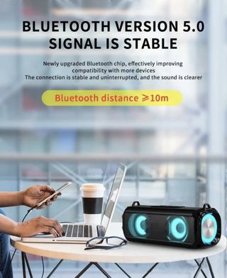 ALTAVOZ INALÁMBRICO CON LUCES LED