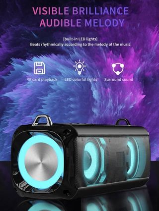 ALTAVOZ INALÁMBRICO CON LUCES LED