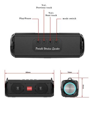 ALTAVOZ INALÁMBRICO CON LUCES LED