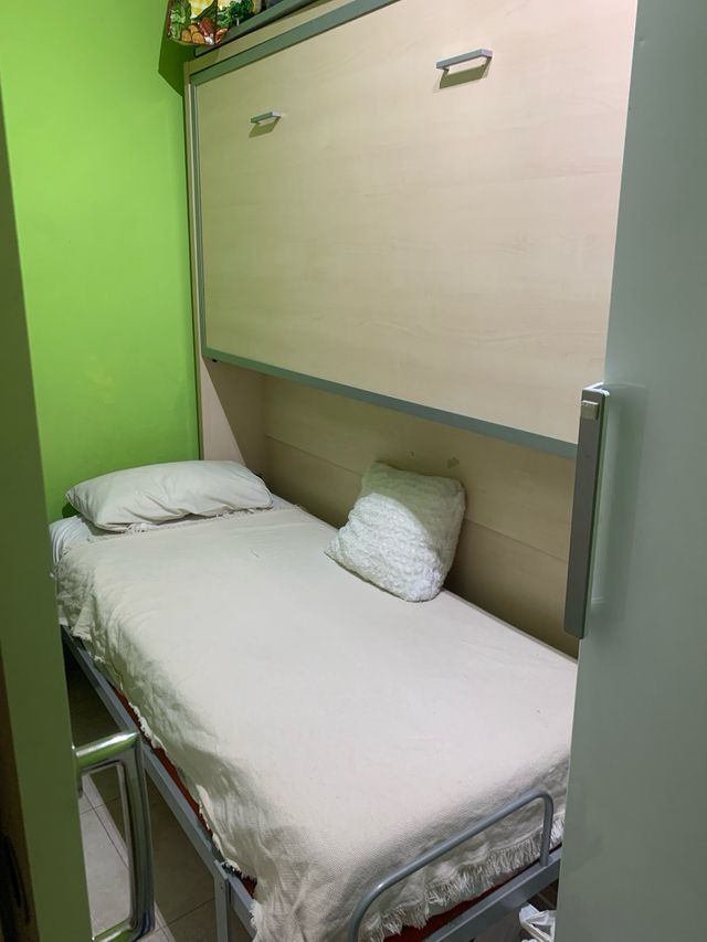 Armario con cama pregable doble