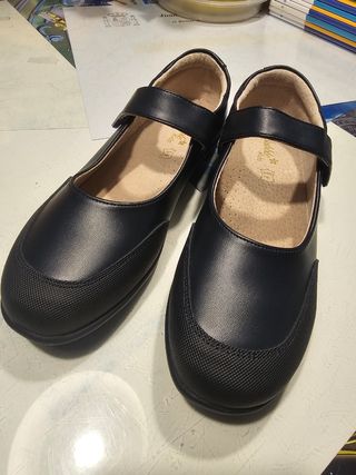 Zapato colegial niña Azul Marino T36