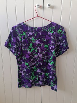 Blusa estampada vintage