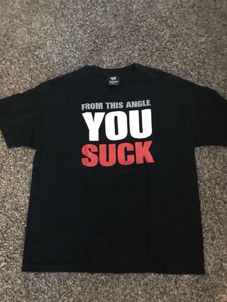 WWE Kurt Angle U Suck t-shirt L