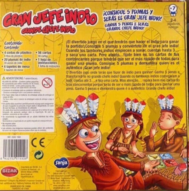 Juego de mesa Gran jefe indio de Bizak