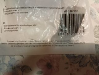 Lote de 3 cables alimentación GEMBIRD PC-1486-VDE
