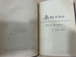 Libro antiguo San Pascual Bailon. Vila-real!!