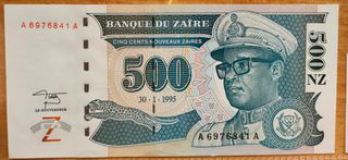 Zaire 500 Zaires 1995
